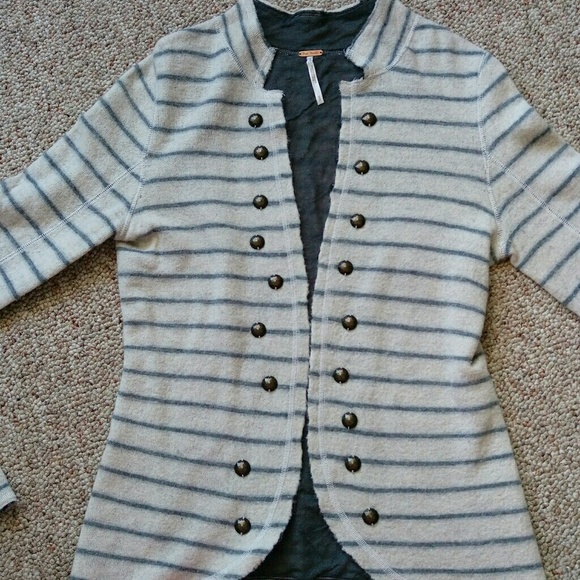 Free People Wool Military Cardigan - Picture 2 of 6